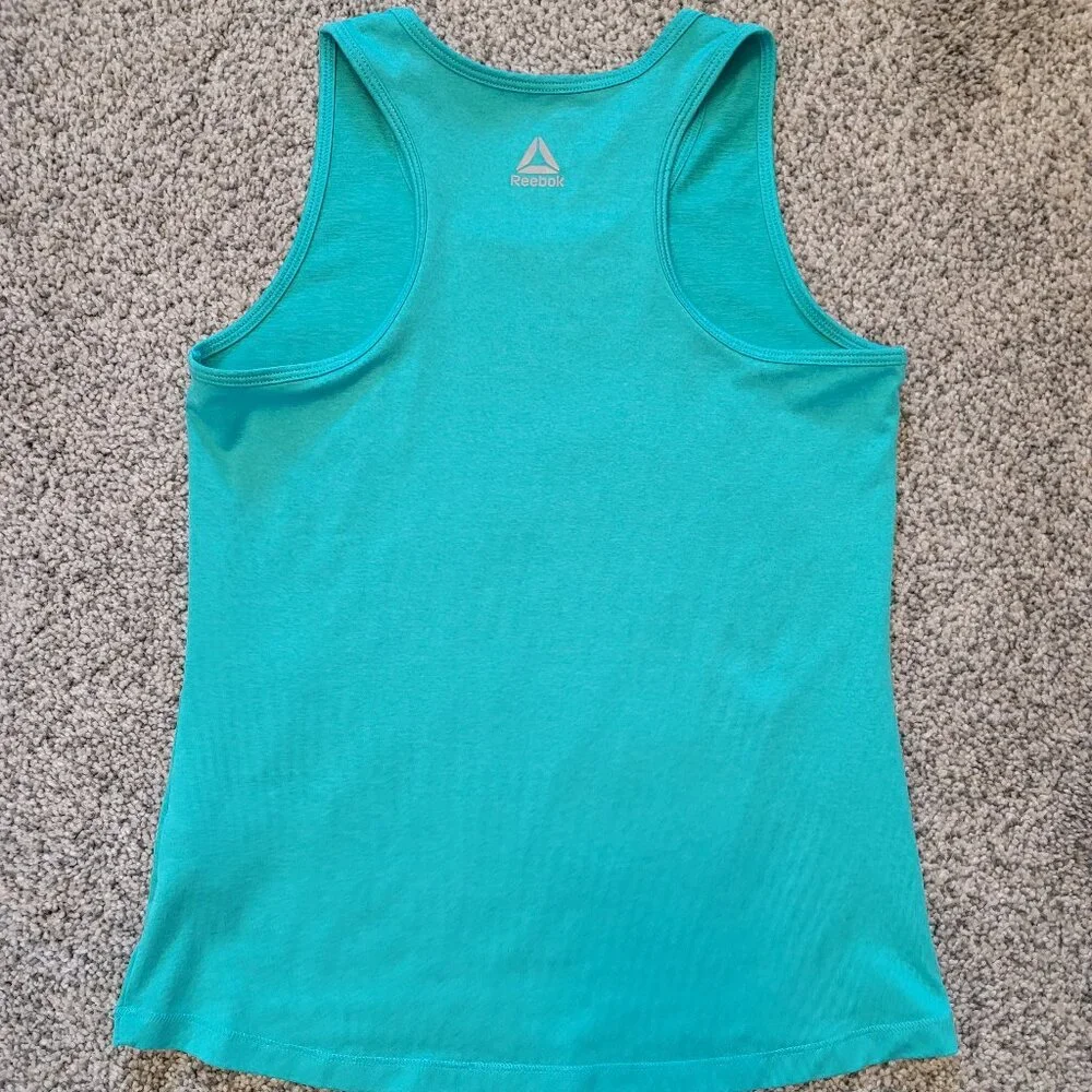 Reebok Girls Go get Em Green Tank top Small 8-10, Good Condition